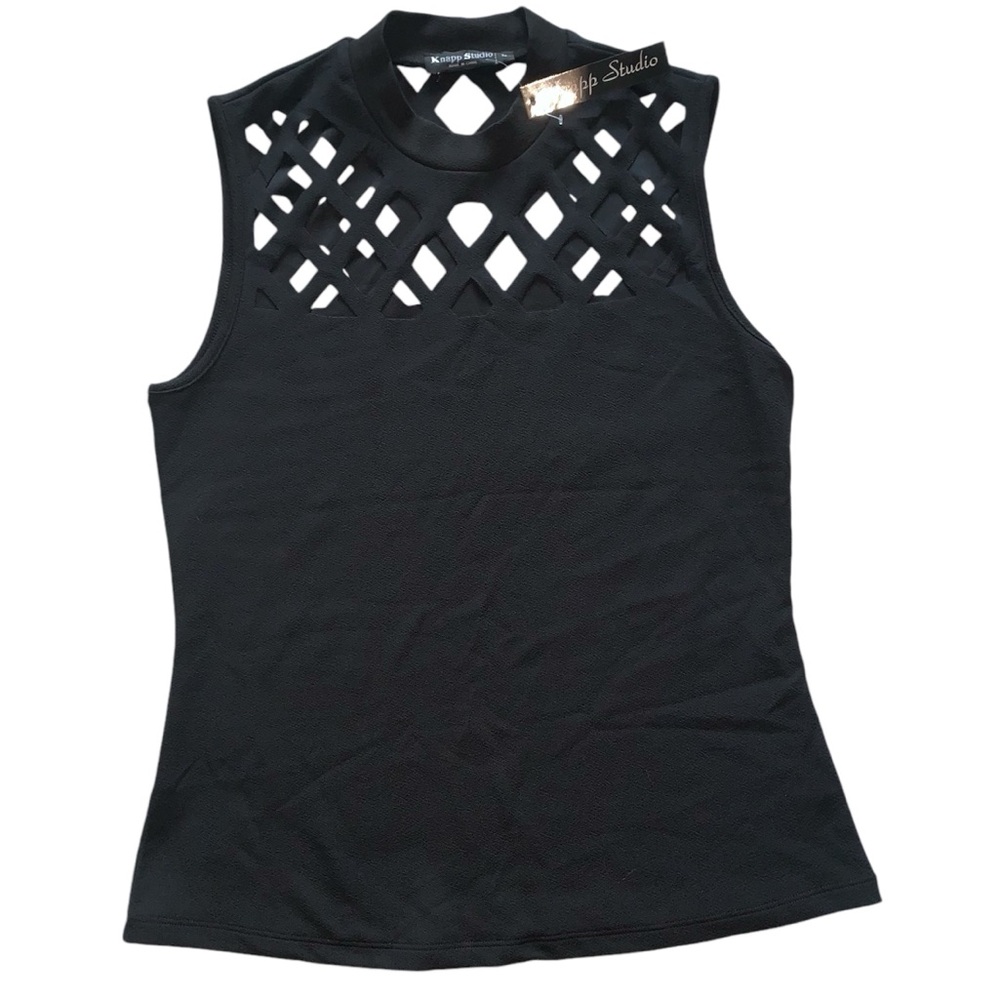 Knapp Studio NEW woman’s top Black size medium elegant